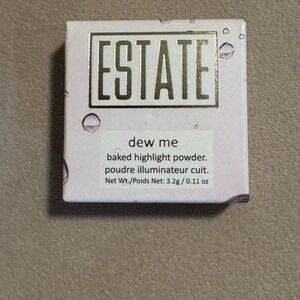 Estate Cosmetics Dew Me Baked Highlighter Powder LIT 0.1 oz Full Size